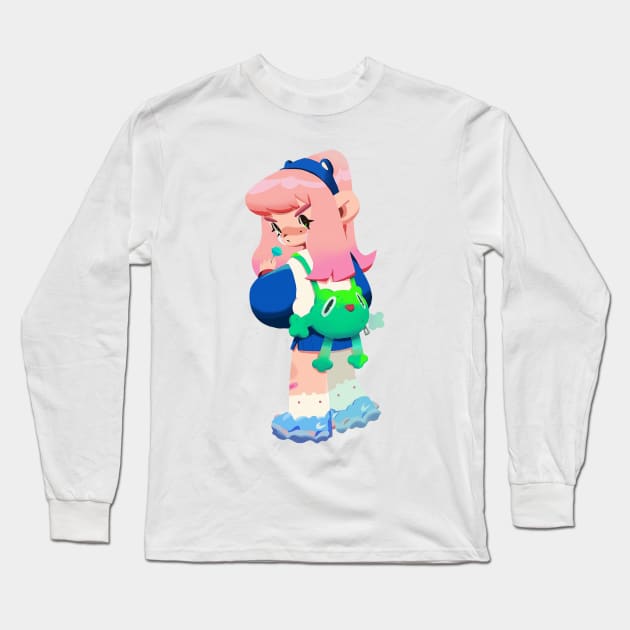 Lolipop Girl Long Sleeve T-Shirt by MaiType